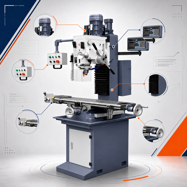 CORMAK ZX 7055 DRO Milling and Drilling Machine